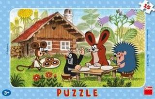 Puzzle 15 Krtek na návštěvě deskové