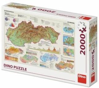 Puzzle mapa Slovenska 2000 dílků