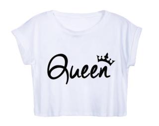 Queen Dámské tričko Organic Crop Top