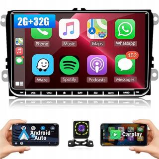 Rádio 2DIN Android 11 Vw Passat B6 B7 Golf Skoda
