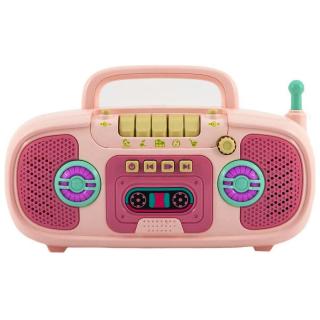 Rádio na baterie růžové