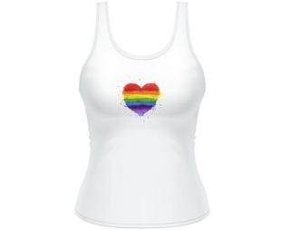 Rainbow heart Dámské tílko Tank Top