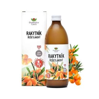 Rakytník řešetlákový 100% šťáva 500ml Ekomedica