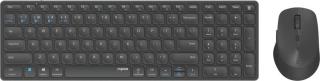 Rapoo klávesnice 9700M set klávesnice a myši šedý