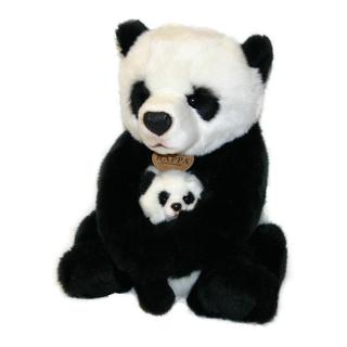 Rappa plyšová panda s mládětem 27 cm Eco Friendly