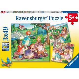 Ravensburger puzzle 055647 Hrající si princenzny 3x49 dílků