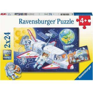 Ravensburger puzzle 056651 Cesta vesmírem 2 x 24 dílků