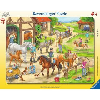 Ravensburger puzzle 061648 Na koňské farmě 40 dílků