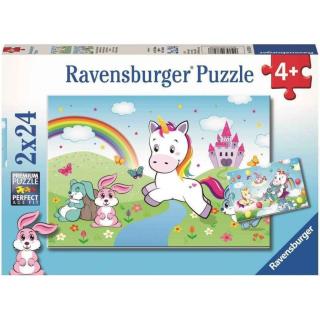 Ravensburger puzzle 078288 Pohádkový jednorožec 2x24 dílků
