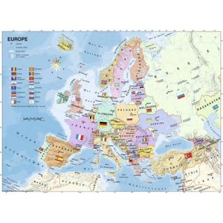 Ravensburger puzzle 128419 Mapa Evropy 200 XXL dílků