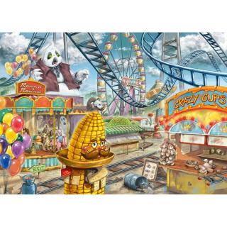 Ravensburger puzzle 129263 Exit Kids Puzzle Zábavní park 368 dílků