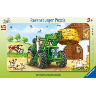 Ravensburger Rámové puzzle - Traktor na farmě