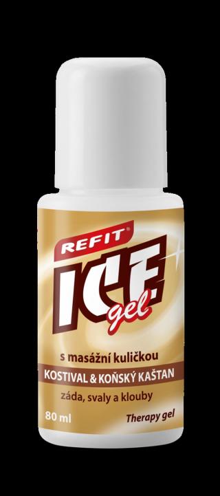 Refit Ice Masážní gel s kostivalem a kaštanem roll–on 80 ml