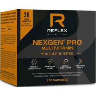 Reflex Nutrition Nexgen® Multivitamin PRO with Digestive Enzymes kapsle s trávícími enzymy 120 cps