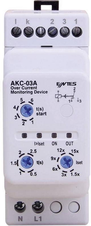 Relé pro monitoring proudu ENTES, AKC-03A