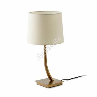 REM bronzová/béžová stolní lampa - FARO