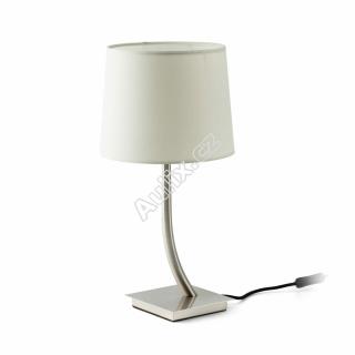 REM matný nikl/bílá stolní lampa - FARO