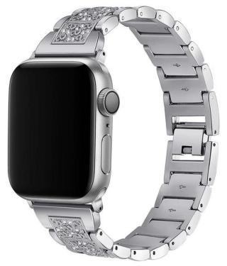 Řemínek Worryfree Dressy S-Block pro Apple 42/44/45mm, silver