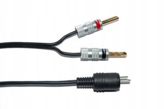 Reproduktorový kabel DIN/2 banánové konektory na 2x2,5mm 5m