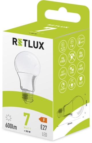 Retlux RLL 401 A60 E27 bulb 7W CW