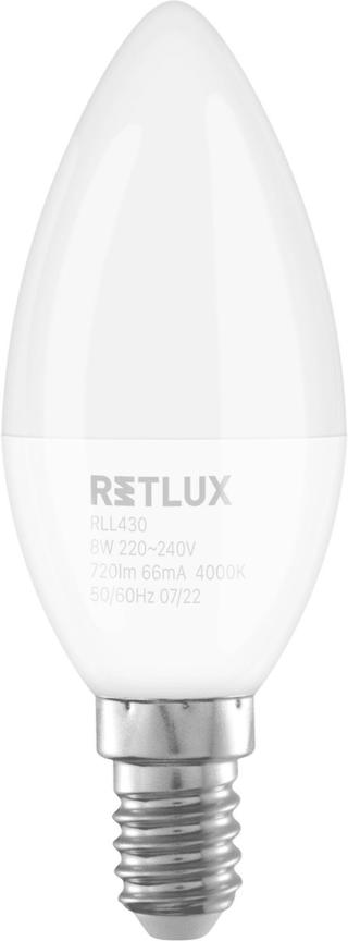 Retlux RLL 430 C37 E14 candle 8W CW