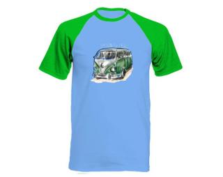 Retro autobus Pánské tričko Baseball