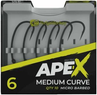 Ridgemonkey háček ape-x medium curve barbed 10 ks - velikost 4
