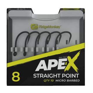 RidgeMonkey Háčky Ape-X Straight Point Barbed 10ks