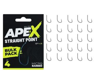 Ridgemonkey háčky ape-x straight point bulk pack 25 ks - 4