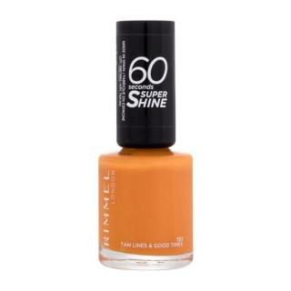 Rimmel London 60 Seconds Super Shine 8 ml lak na nehty pro ženy 151 Tan Lines & Good Times