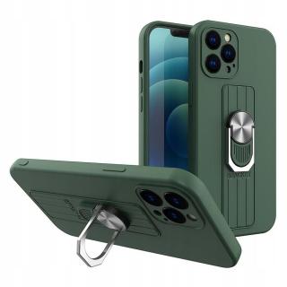 Ring Case pouzdro pro Galaxy A22 4G tmavě zelené