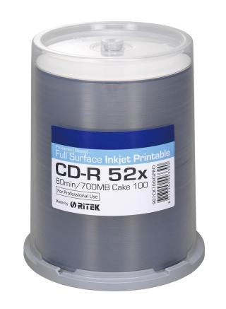 Ritek Cd-r Pro Printable Gloss 700 Mb x52 100ks