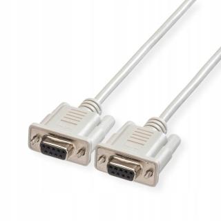 Roline Sériový kabel DB9 F/f 9-pinů 1,8m šedý