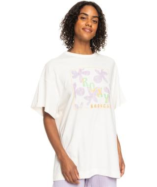 Roxy Dámské triko SWEET FLOWERS Oversize Fit ERJZT05469-WBK0 M