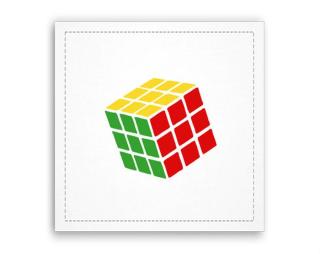 Rubikova kostka Fotoobraz 40x40 cm