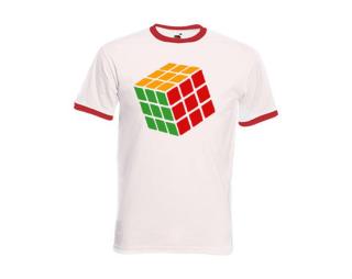 Rubikova kostka Pánské tričko s kontrastními lemy