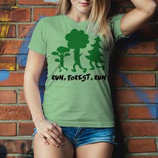 Run forest run Dámské tričko Classic
