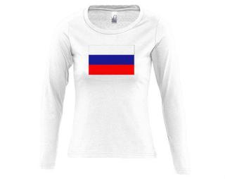 Rusko Dámské tričko dlouhý rukáv kulatý výstřih