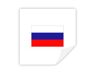 Rusko Samolepky hranatý čtverec
