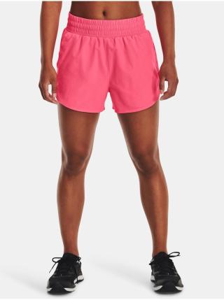 Růžové dámské sportovní kraťasy Under Armour Flex Woven Short 3in