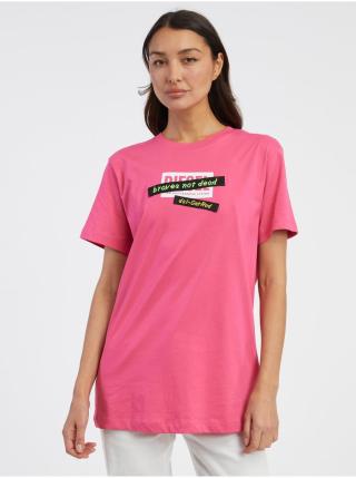 Růžové dámské tričko Diesel Daria