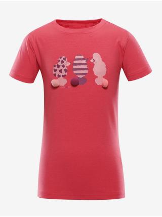 Růžové dětské triko NAX POLEFO