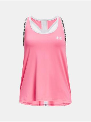 Růžové holčičí sportovní tílko Under Armour Knockout