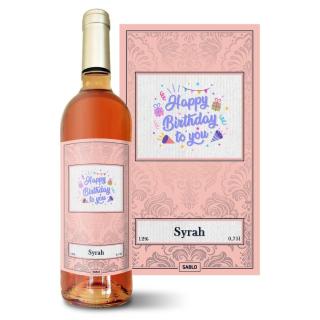 Růžové víno SABLIO - Happy birthday to you 3 0,75 l