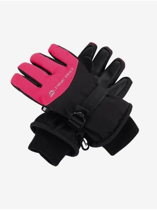 Růžovo-černé holčičí rukavice s membránou PTX ALPINE PRO Lordo