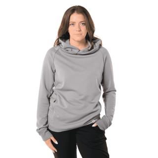 S23 BAUER FLC HOODIE-SR-LT GRY