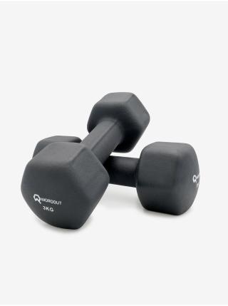 Sada dvou černých neoprenových činek 3 kg Worqout Neopren Dumbell