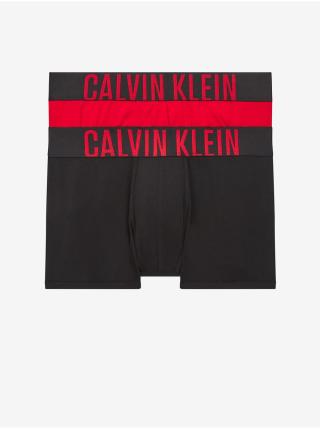 Sada dvou pánských boxerek v červené a černé barvě Calvin Klein Underwear