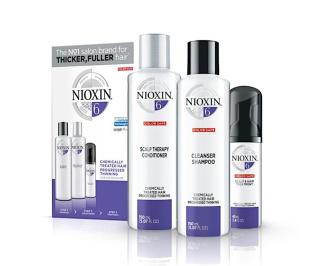 Sada pro silně řídnoucí chemicky ošetřené vlasy Nioxin System 6 Trial Kit No.6  + DÁREK ZDARMA