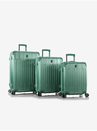 Sada tří cestovních kufrů v zelené barvě Heys Xtrak S,M,L